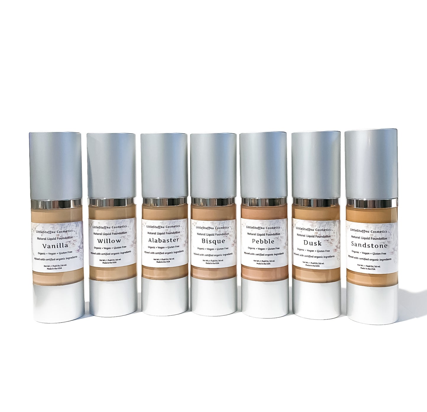 Organic Liquid Foundation | Airless Bottles 1 oz