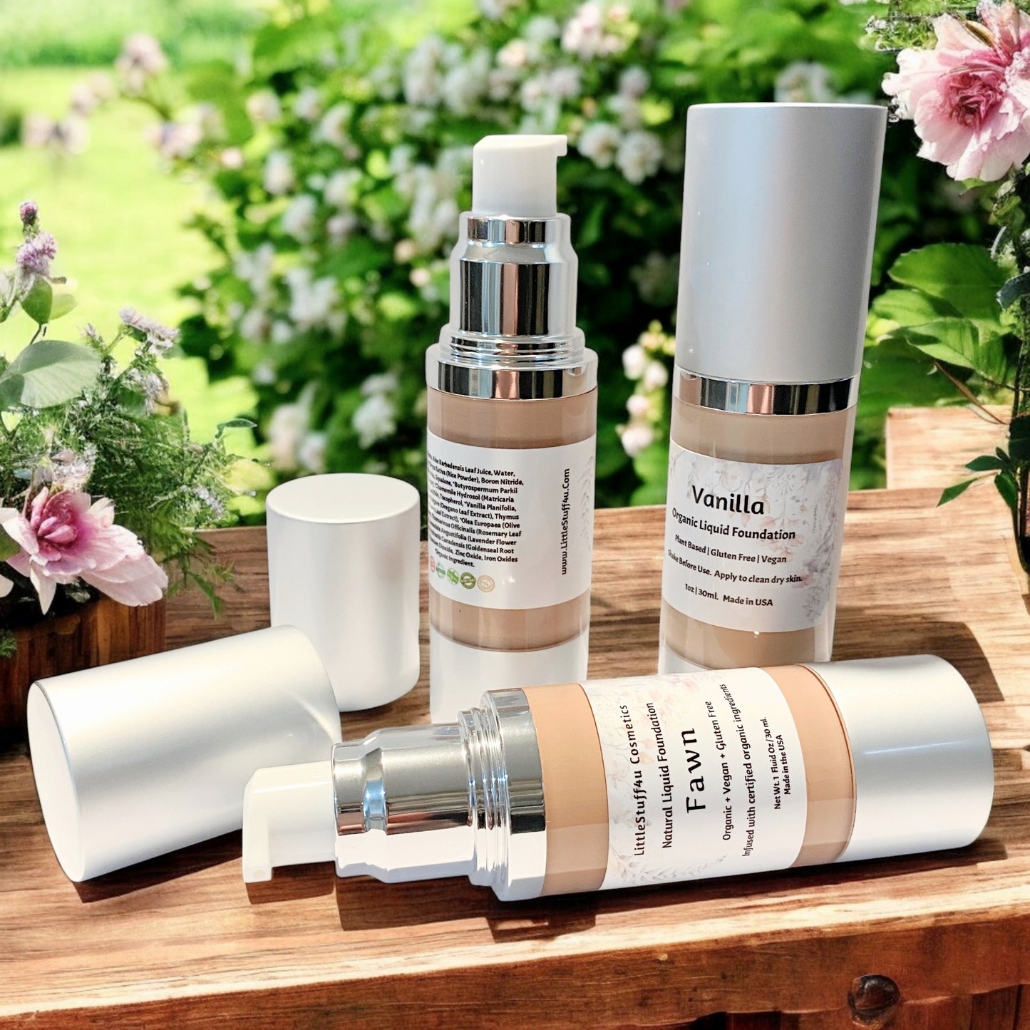 Organic Liquid Foundation | Airless Bottles 1 oz