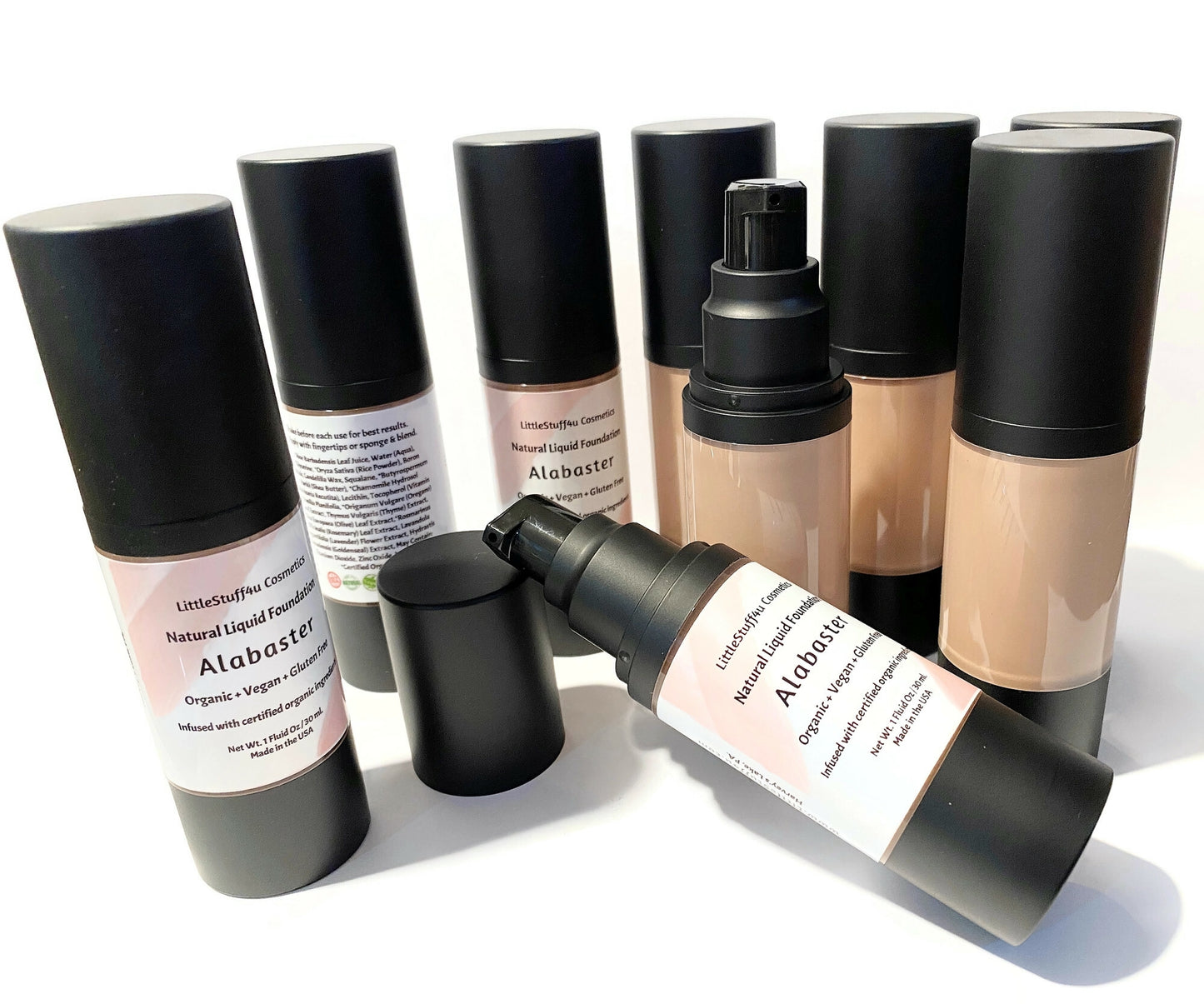 Organic Liquid Foundation - Airless Bottles 1oz