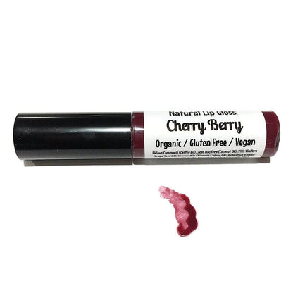 Organic Lip Gloss - Cherry Berry