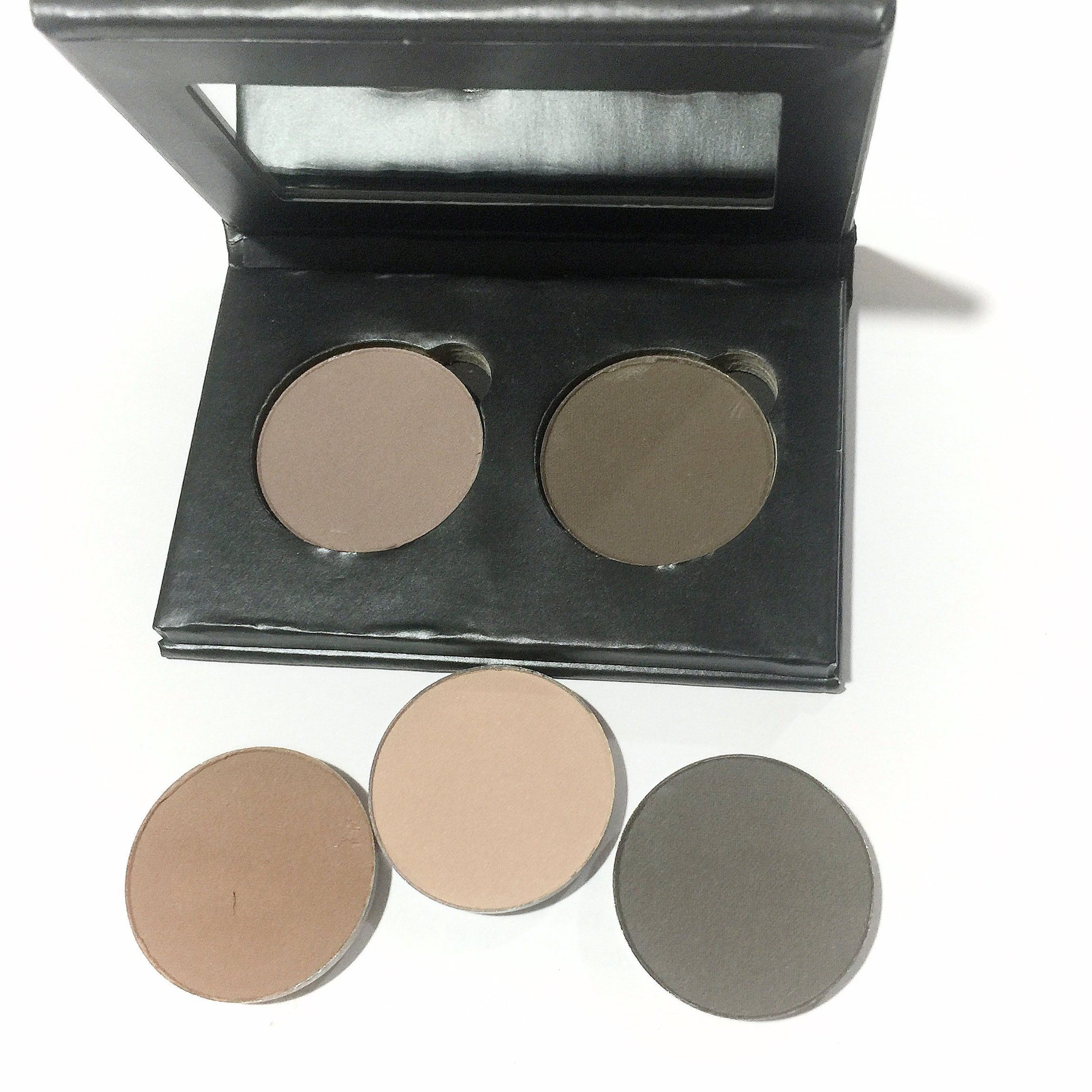 Organic Pressed Eye Brow Powder Duo - LittleStuff4u Minerals